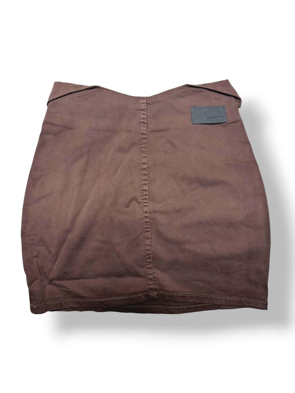 NWT CARMAR "Toby" Stretch Fold-Over Waist High Rise Mini SKirt Size 26